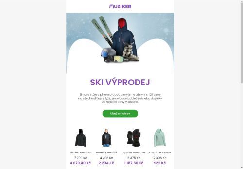 🎿 Lyžařský výprodej se slevami na všechno! 🔥