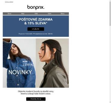 Pouze do zítra -15 % + poštovné zdarma