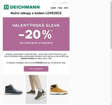 Valentýnské NOČNÍ NÁKUPY se slevou 20 % 💸