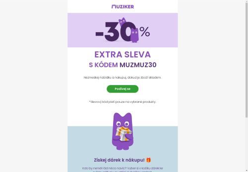 Ušetři až 30 % na vybraných produktech