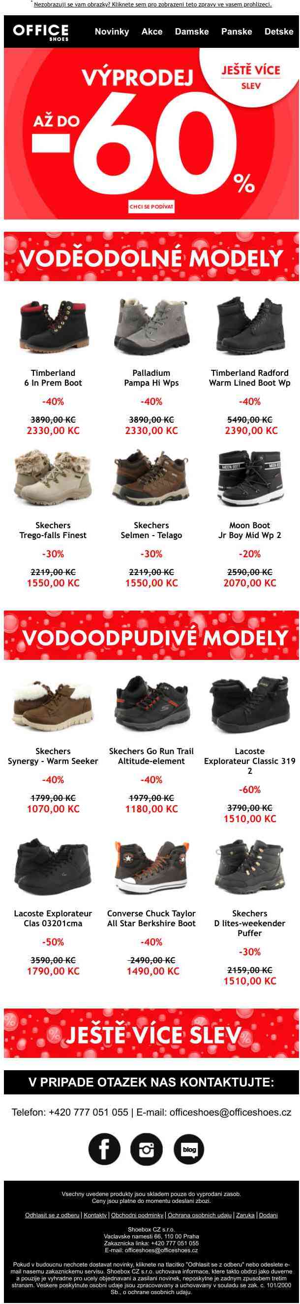 🟥SLEVY AŽ DO -60% NA VODĚODOLNÉ A VODOODPUDIVÉ MODELY BOT!🟥