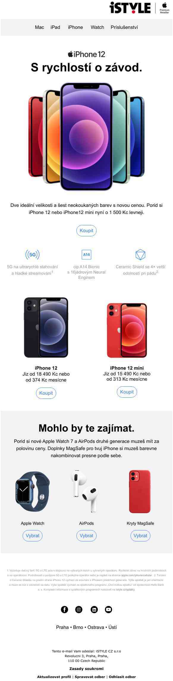 iPhone 12 nyní o 1 500 Kč levněji