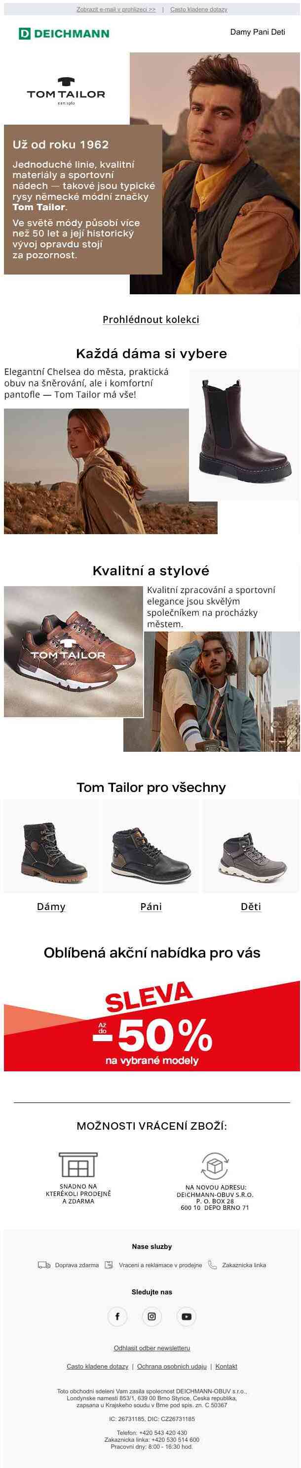 Tom Tailor — kvalita a nadčasovost v jednom!