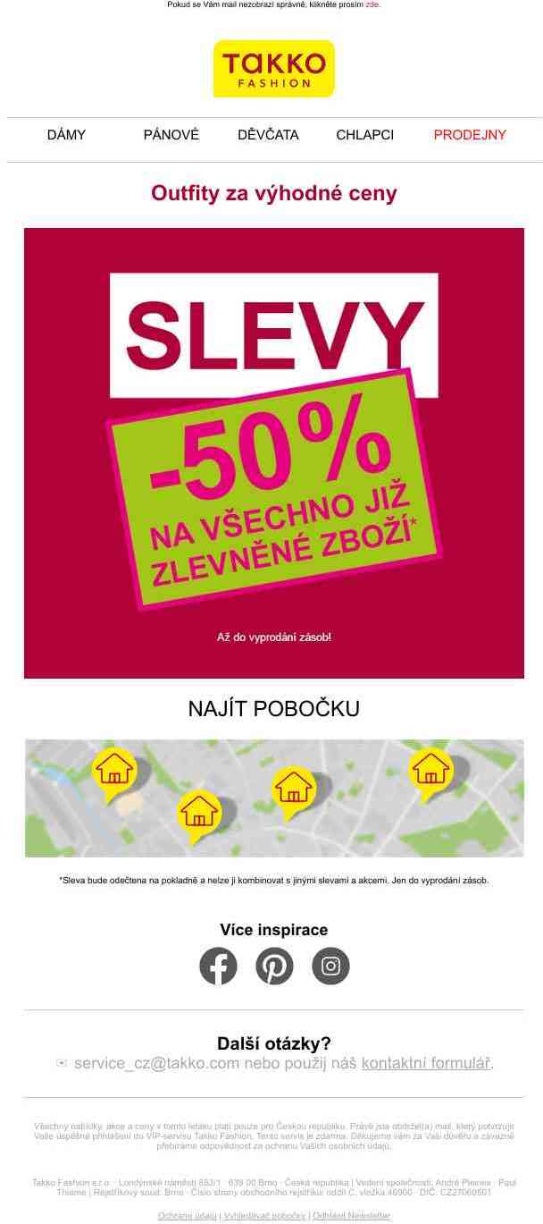 Nakupte a ušetřete: extra sleva 50% na již zlevněné zboží