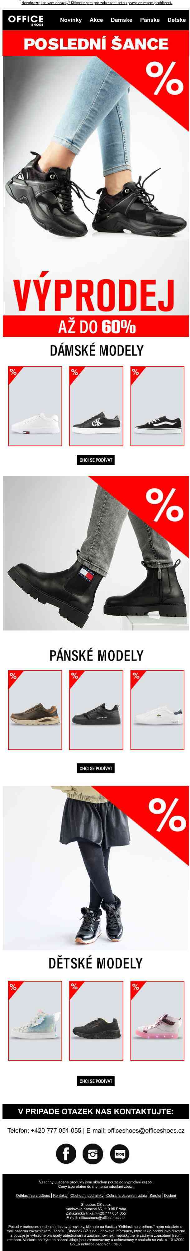 🔴!POSLEDNÍ ŠANCE!🔴 Prohlédněte si naše zlevněné modely právě teď👟