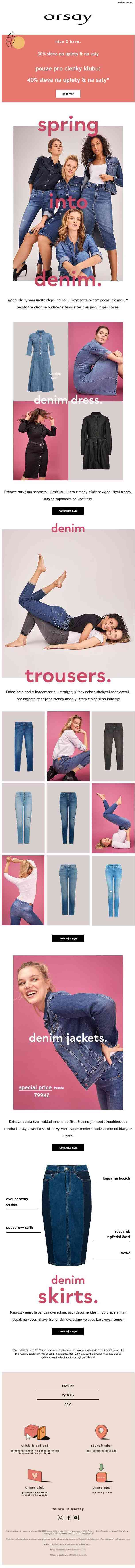 poslední den: až do 40% na úplety & na šaty | we 💙 denim