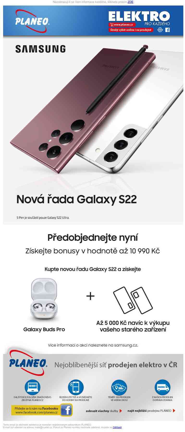 Samsung Galaxy S22 nově na PLANEO.CZ