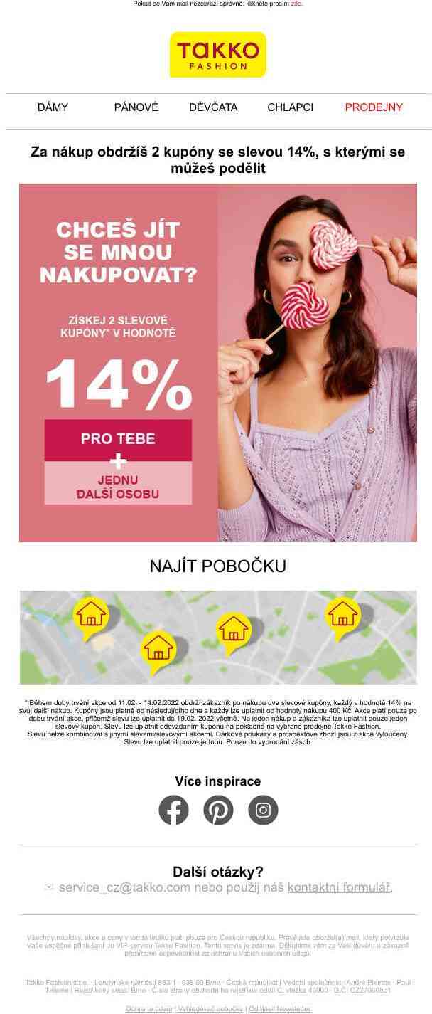 Zajisti si 2 kupóny se slevou 14%