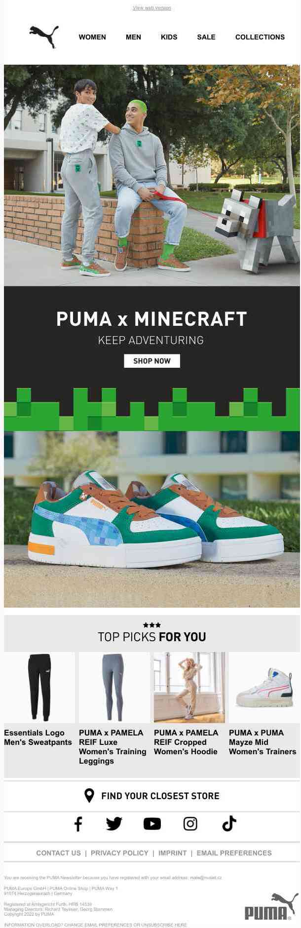 Out Now: PUMA x MINECRAFT