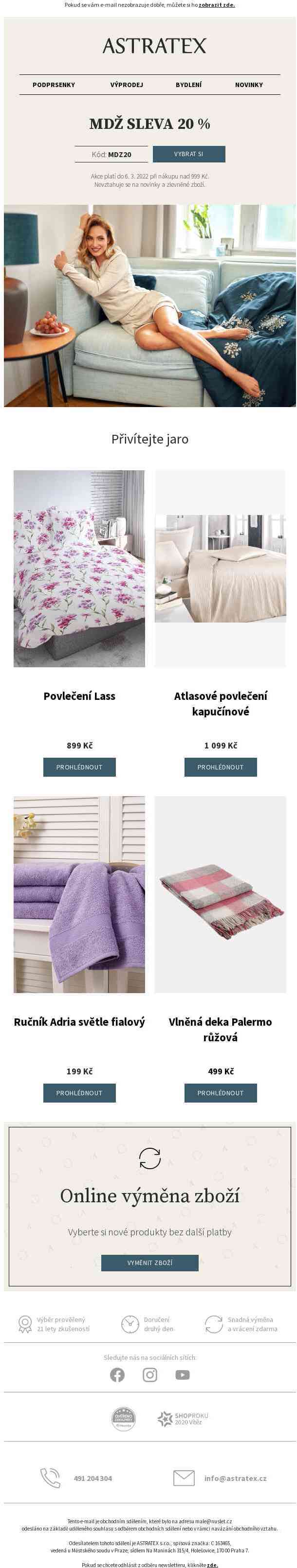 🌷 20% MDŽ sleva 🌷 Zpříjemněte si den.