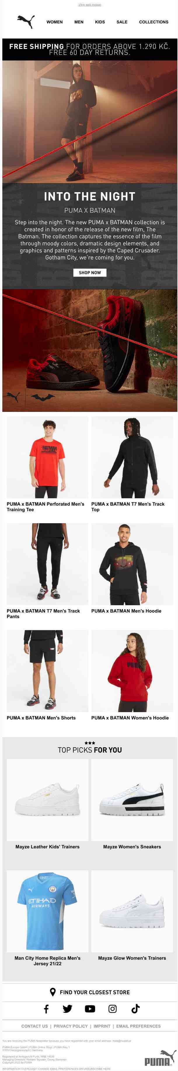 It’s here: PUMA X BATMAN