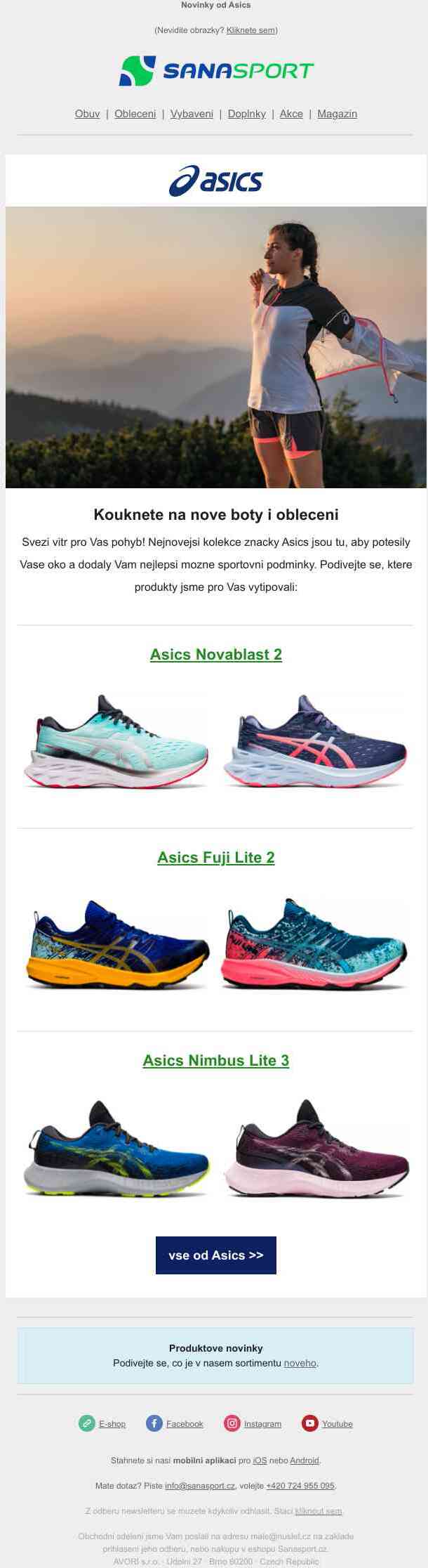 Tohle ještě voní novotou - nové produkty Asics