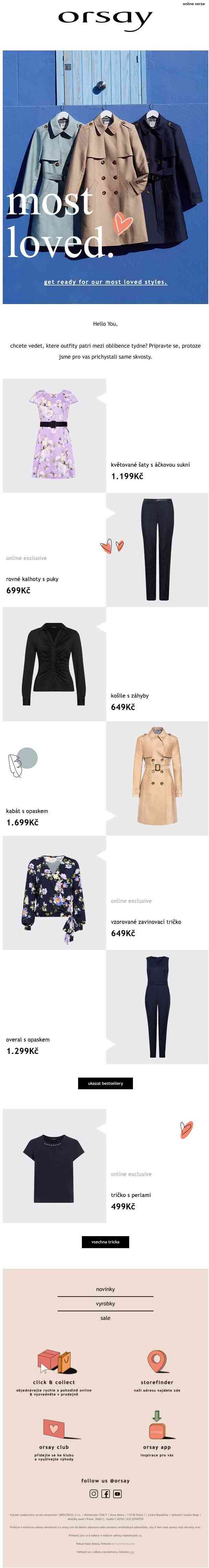 naše bestsellery pro vás! 👗