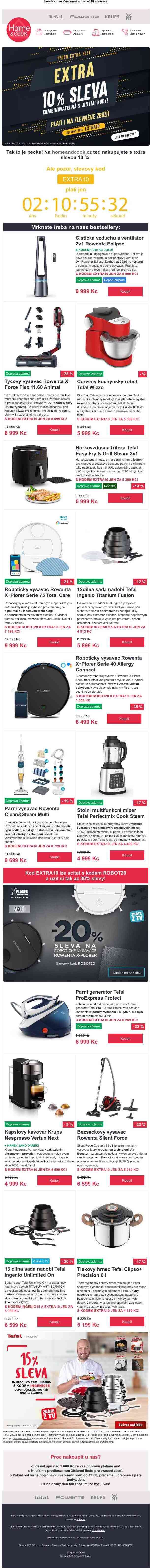 ⚠️ Extra 10% sleva s kódem EXTRA10