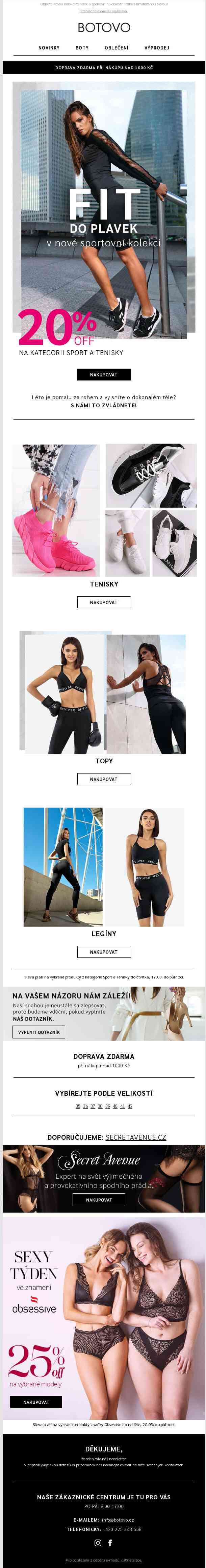 Fit do léta i s -20% na Tenisky & Sport 🤸‍♀️