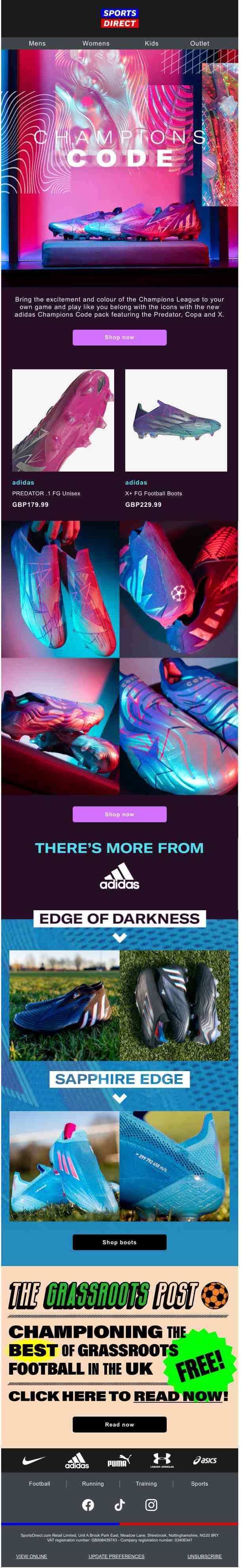 New: adidas Champions Code Pack 🤩