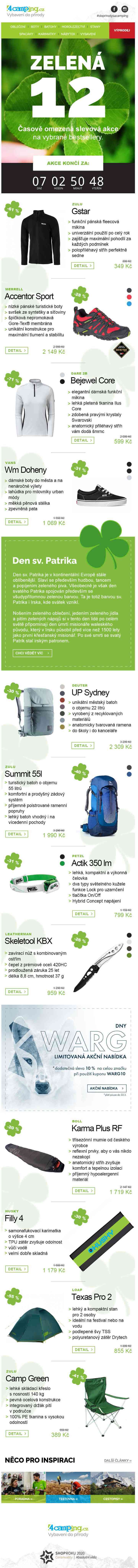 ➡ Zelená dvanáctka - 12
 akčních produktů ke dni sv. Patrika