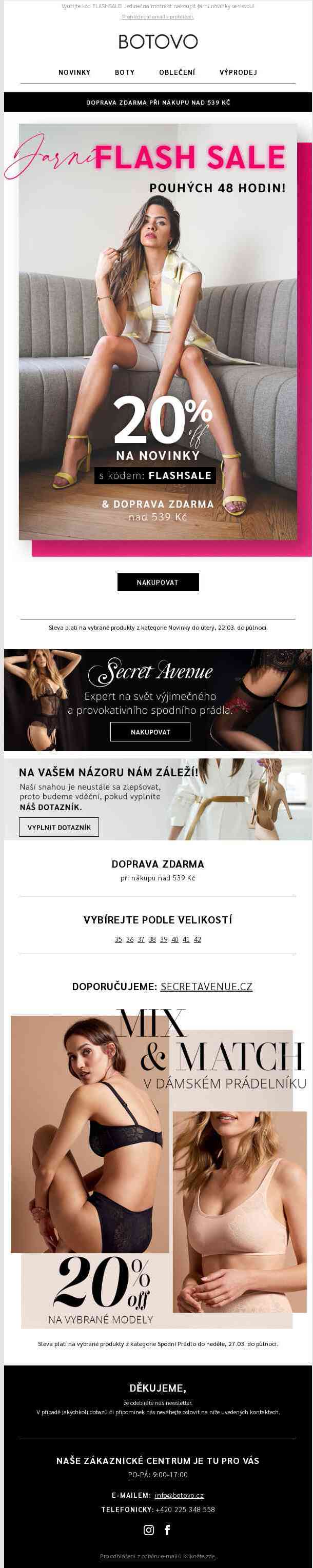 První jarní FLASH SALE je tu! 20% OFF na novinky 🌼