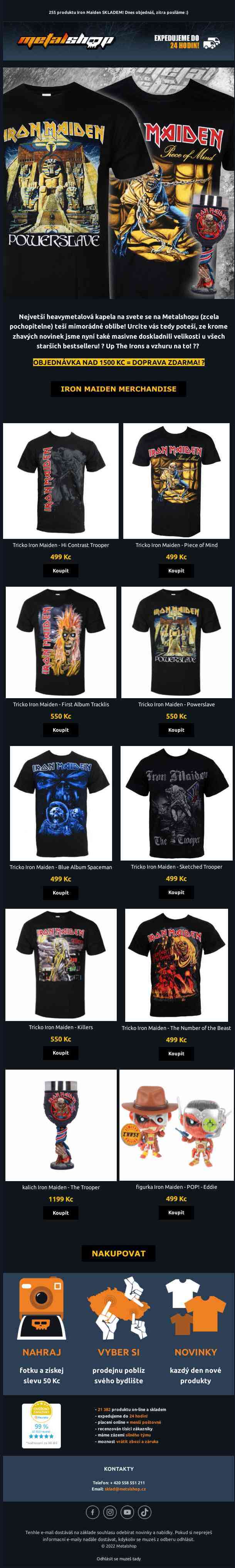 IRON MAIDEN: Žhavé novinky i doplnění bestsellerů 🔥