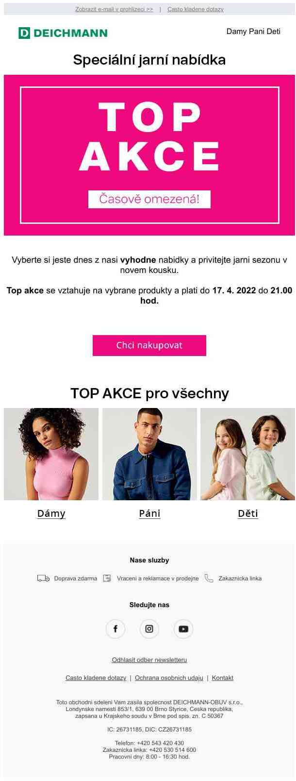 TOP sleva na vybrané produkty!