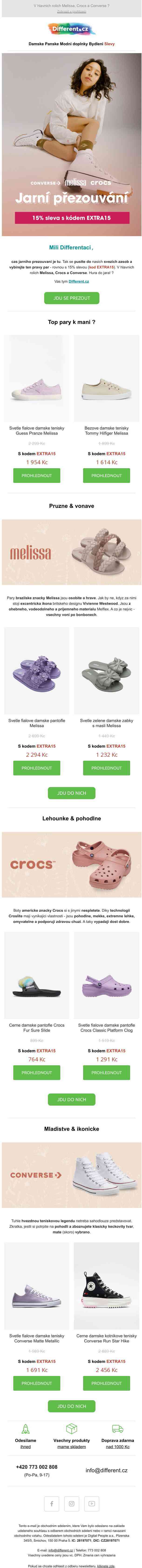 ❣️ Extra 15% sleva na jarní obutí →