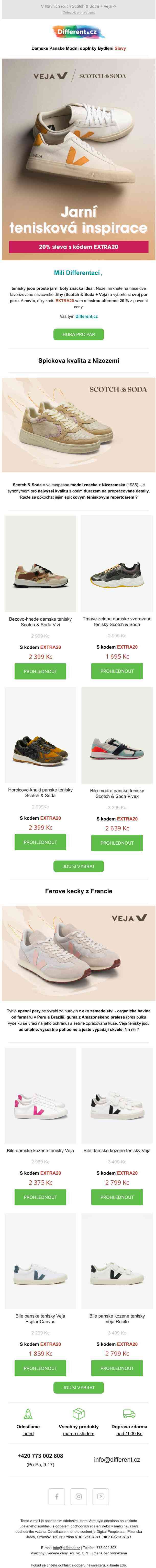 20% sleva 👟 Jarní tenisková inspirace 👟